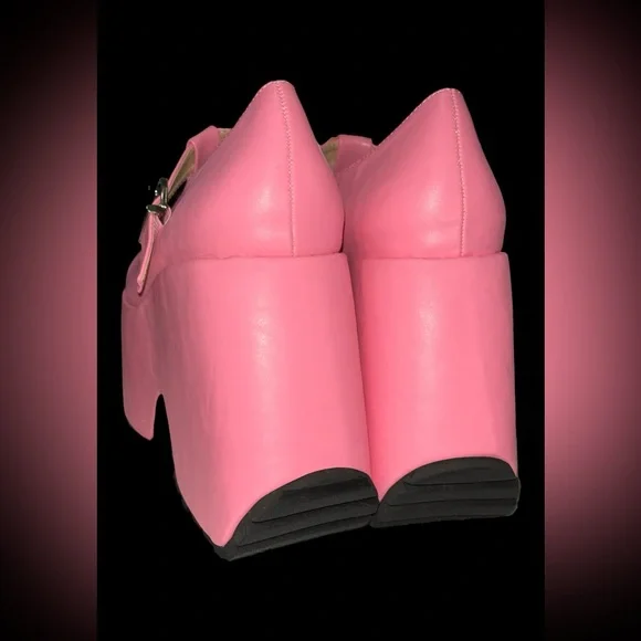 Pink Platform Mary Janes Shoes - Picture 7 of 10